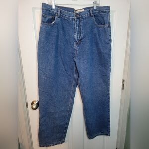 Guide Series Fleece Lined Mens Jeans 40x30 Blue Jean Button Zipper Pockets
